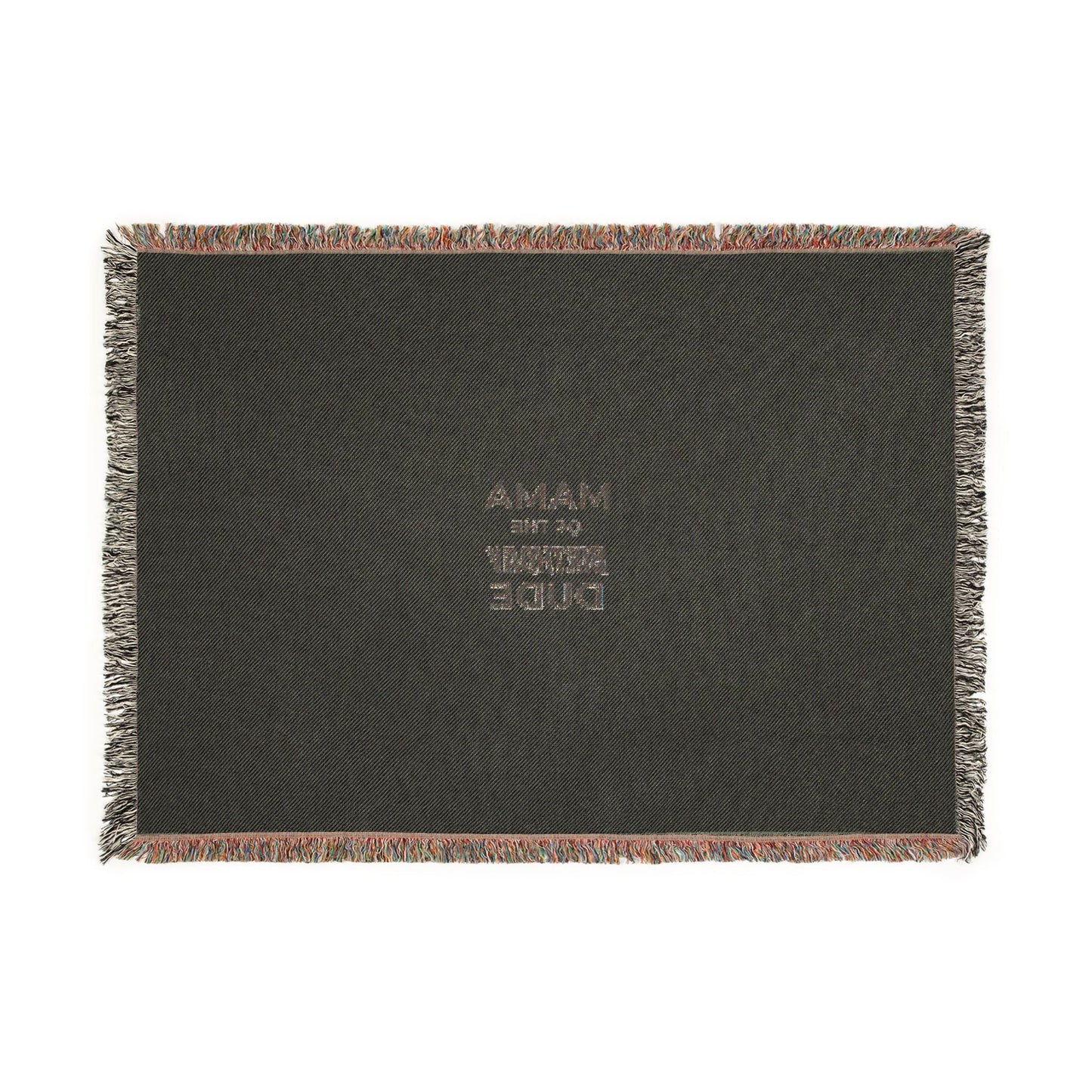 Mama Of The Pandemic Woven Blanket — Cozy Fringe Throw for New Moms & Gifts