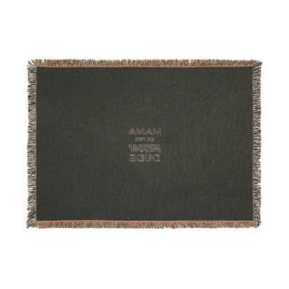 Mama Of The Pandemic Woven Blanket — Cozy Fringe Throw for New Moms & Gifts